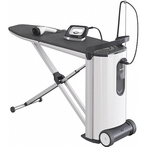 Statie de calcat MIELE FashionMaster B 3847, 2200W, 100g/min, 1.25l, talpa ceramica, alb-negru Statie de calcat MIELE FashionMaster B 3847, 2200W, 100g/min, 1.25l, talpa ceramica, alb-negru