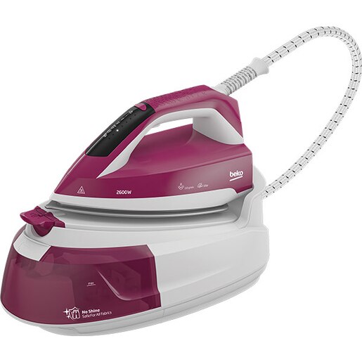 Statie de calcat BEKO SGA6126R, 2600W, 225g/min, 1l, talpa SteamXtra, alb-rosu Statie de calcat BEKO SGA6126R, 2600W, 225g/min, 1l, talpa SteamXtra, alb-rosu