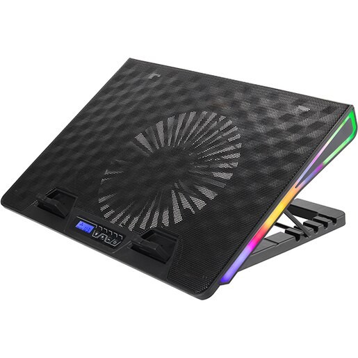 Cooler laptop gaming MYRIA X10, RGB, 17", negru Cooler laptop gaming MYRIA X10, RGB, 17", negru