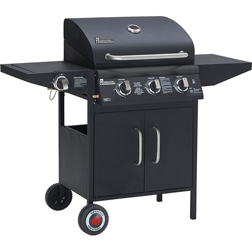 Gratar pe gaz GRILL CHEF 12736, 55 x 40 cm, 4 arzatoare, negru Gratar pe gaz GRILL CHEF 12736, 55 x 40 cm, 4 arzatoare, negru