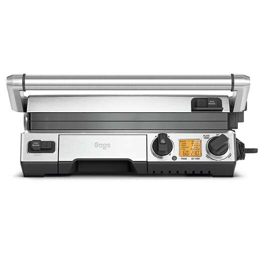 Gratar electric SAGE Smart Grill Pro BGR840BSS, 2400W, argintiu-negru Gratar electric SAGE Smart Grill Pro BGR840BSS, 2400W, argintiu-negru