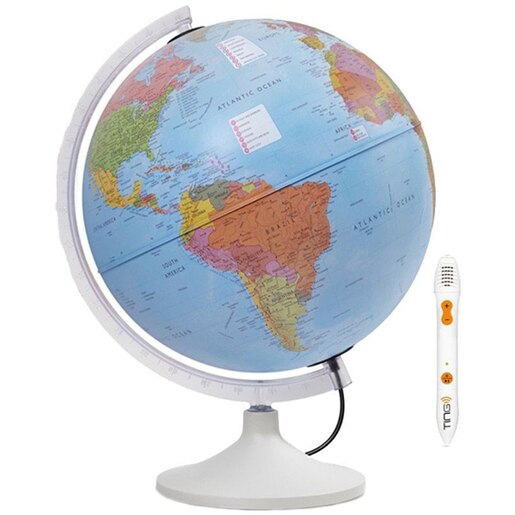 Glob pamantesc TECNODIDACTICA Parlamondo, diametru 30 cm, iluminat Glob pamantesc TECNODIDACTICA Parlamondo, diametru 30 cm, iluminat