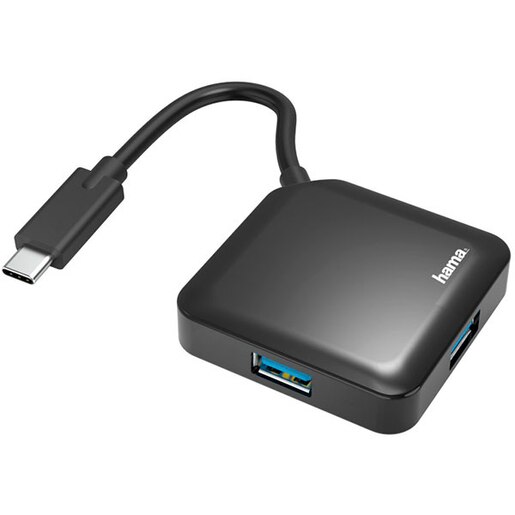 Hub USB Type-C HAMA 200112, USB 3.2, negru Hub USB Type-C HAMA 200112, USB 3.2, negru