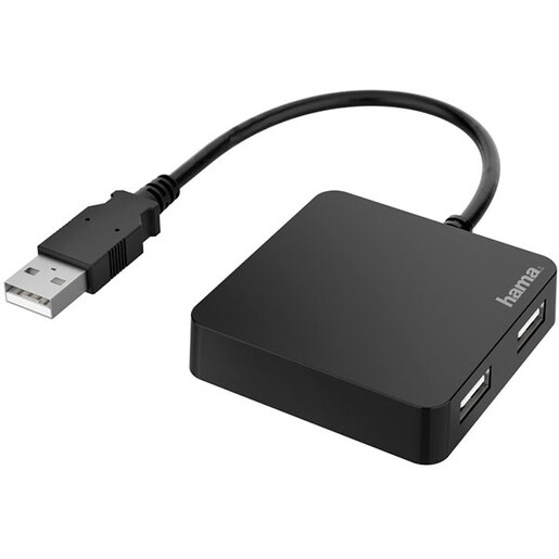 Hub USB HAMA 200121, USB 2.0, negru Hub USB HAMA 200121, USB 2.0, negru
