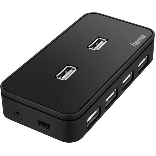 Hub USB HAMA 200123, USB 2.0, negru Hub USB HAMA 200123, USB 2.0, negru