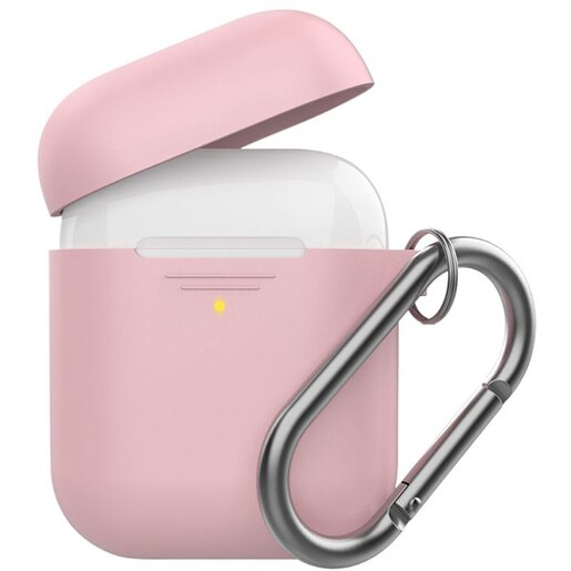 Husa pentru Apple AirPods + inel prindere PROMATE GripCase, roz Husa pentru Apple AirPods + inel prindere PROMATE GripCase, roz