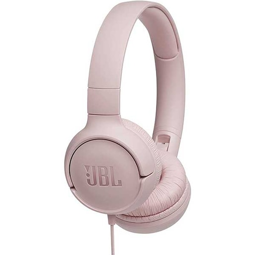 Casti JBL Tune 500, Cu fir, On-ear, Microfon, roz Casti JBL Tune 500, Cu fir, On-ear, Microfon, roz