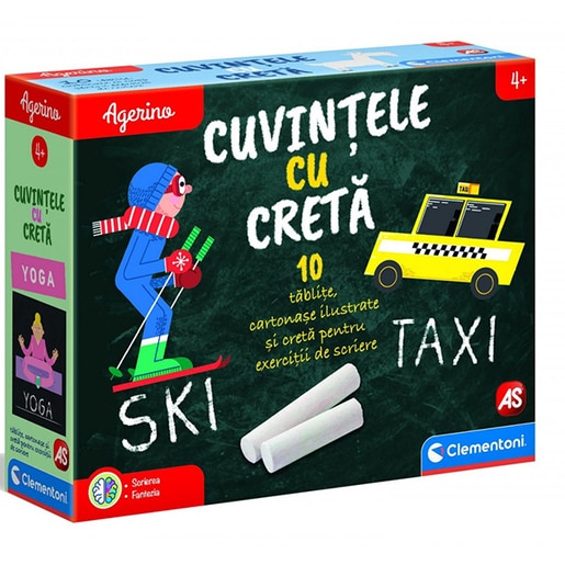 Joc educativ CLEMENTONI Agerino - Cuvintele cu creta 1024-50364, 4 ani+, 1 jucator Joc educativ CLEMENTONI Agerino - Cuvintele cu creta 1024-50364, 4 ani+, 1 jucator