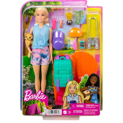 Papusa BARBIE Camping Malibu MTHDF73O, 3 ani+, multicolor Papusa BARBIE Camping Malibu MTHDF73O, 3 ani+, multicolor