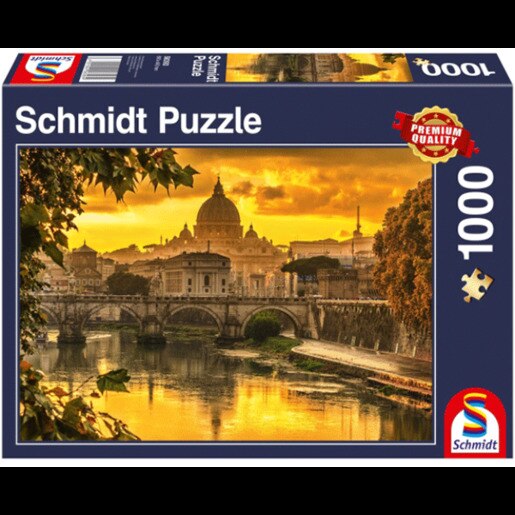 Puzzle SCHMIDT Golden light over Rome SSP-58393, 12 ani+, 1000 piese Puzzle SCHMIDT Golden light over Rome SSP-58393, 12 ani+, 1000 piese
