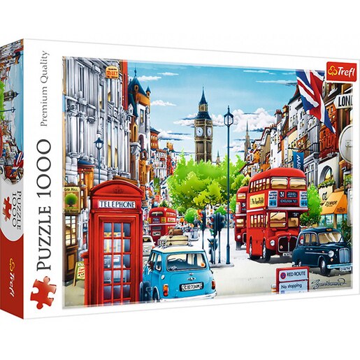 Puzzle TREFL Strada in Londra 10557, 12 ani+, 1000 piese Puzzle TREFL Strada in Londra 10557, 12 ani+, 1000 piese