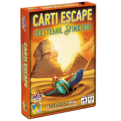 Joc de societate DV GIOCHI Escape - Blestemul Sfinxului editia II ESC2763, 12 ani+, 1-6 jucatori Joc de societate DV GIOCHI Escape - Blestemul Sfinxului editia II ESC2763, 12 ani+, 1-6 jucatori