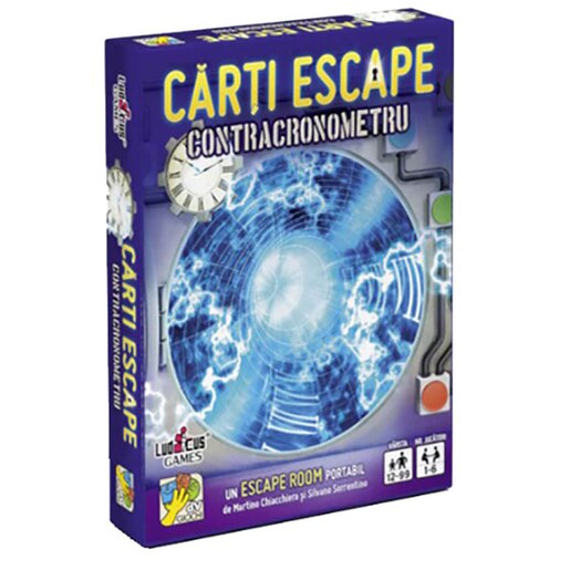 Joc de societate DV GIOCHI Escape - Contracronometru editia II ESC2879, 12 ani+, 1-6 jucatori Joc de societate DV GIOCHI Escape - Contracronometru editia II ESC2879, 12 ani+, 1-6 jucatori