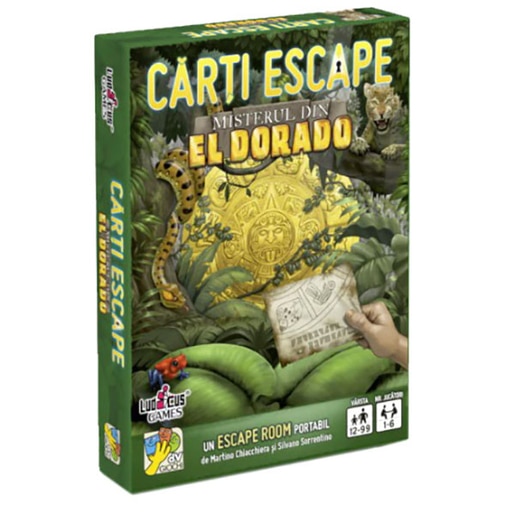 Joc de societate DV GIOCHI Escape - Misterul din Eldorado editia II ESC2909, 12 ani+, 1-6 jucatori Joc de societate DV GIOCHI Escape - Misterul din Eldorado editia II ESC2909, 12 ani+, 1-6 jucatori