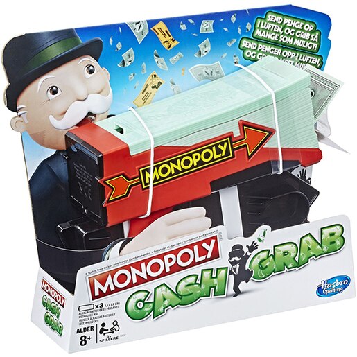 Joc de societate MONOPOLY Cash Grab E3037, 8 ani+, 3 jucatori Joc de societate MONOPOLY Cash Grab E3037, 8 ani+, 3 jucatori