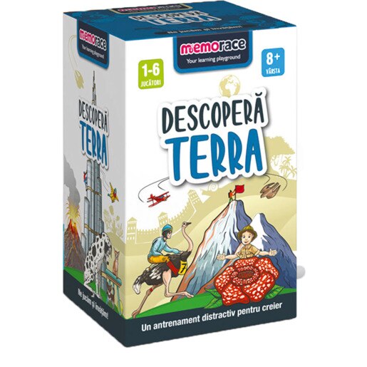 Joc de societate MEMORACE Descopera Terra MR0110, 8 ani+, 1-6 jucatori Joc de societate MEMORACE Descopera Terra MR0110, 8 ani+, 1-6 jucatori