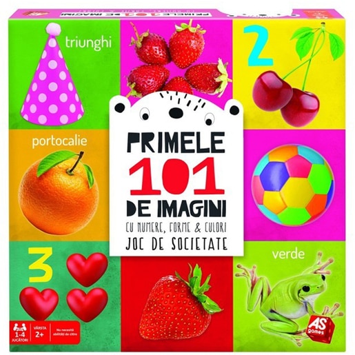 Joc de societate AS GAMES Primele 101 de imagini 1040-33301, 2 ani+, 1-4 jucatori Joc de societate AS GAMES Primele 101 de imagini 1040-33301, 2 ani+, 1-4 jucatori