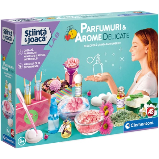 Joc creativ CLEMENTONI Parfumuri si arome delicate 1026-50348, 8 ani+, multicolor Joc creativ CLEMENTONI Parfumuri si arome delicate 1026-50348, 8 ani+, multicolor
