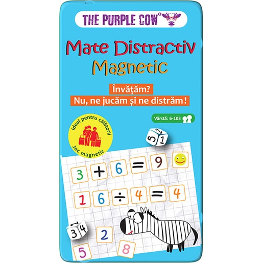 Joc educativ PURPLE COW Mate distractiv magnetic CW0204, 6 ani+, multicolor Joc educativ PURPLE COW Mate distractiv magnetic CW0204, 6 ani+, multicolor