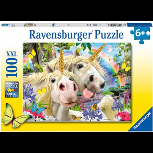 Puzzle RAVENSBURGER Selfie cu unicorni RVSPC12898, 6 ani+, 100 piese Puzzle RAVENSBURGER Selfie cu unicorni RVSPC12898, 6 ani+, 100 piese