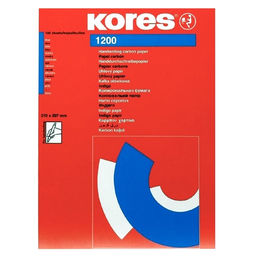 Hartie copiativa KORES, A4, 100 file, albastru Hartie copiativa KORES, A4, 100 file, albastru