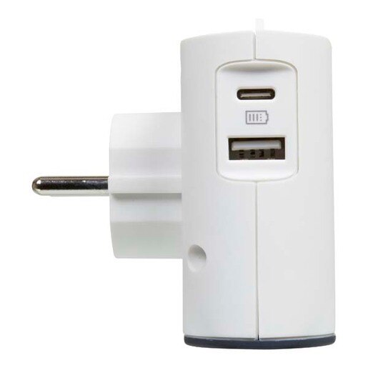 Adaptor priza LEGRAND L049401, 2 prize, 2 x USB, alb Adaptor priza LEGRAND L049401, 2 prize, 2 x USB, alb