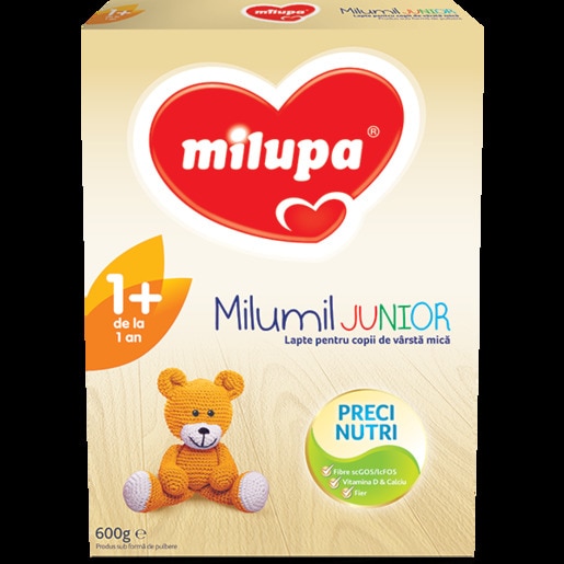 Lapte praf MILUPA MILUMIL Junior 1+ PreciNutri 586838, 12 luni+, 600g Lapte praf MILUPA MILUMIL Junior 1+ PreciNutri 586838, 12 luni+, 600g