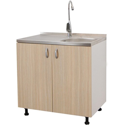 Masca chiuveta Tender, PAL, 80 x 50 x 78 cm, maro deschis Masca chiuveta Tender, PAL, 80 x 50 x 78 cm, maro deschis