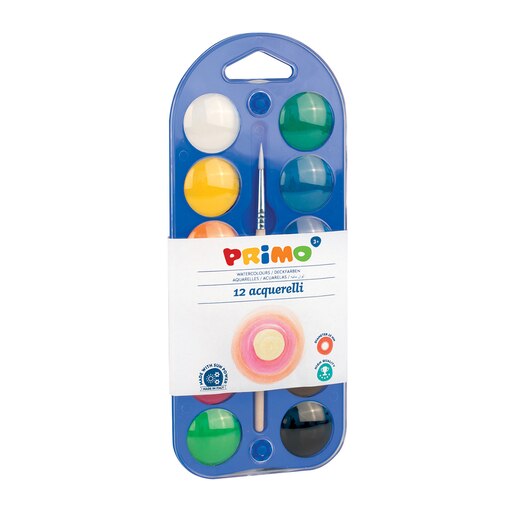 Acuarele cu pensula inclusa MOROCOLOR, Diametru 25 mm, 12 culori Acuarele cu pensula inclusa MOROCOLOR, Diametru 25 mm, 12 culori