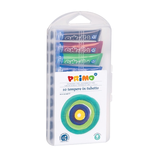 Tempera PRIMO MC15568, 12 ml, 10 culori Tempera PRIMO MC15568, 12 ml, 10 culori