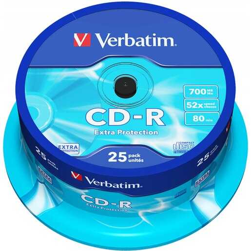 CD-R VERBATIM 43432, 52x, 700MB, 25buc CD-R VERBATIM 43432, 52x, 700MB, 25buc