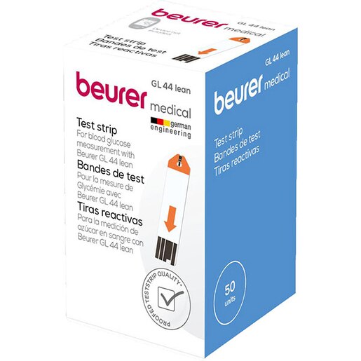 Set teste pentru glucometru BEURER TESTE GL44, 50buc Set teste pentru glucometru BEURER TESTE GL44, 50buc
