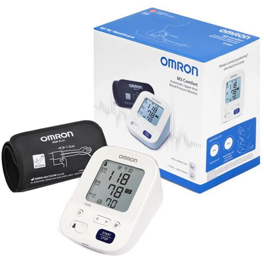 Tensiometru digital de brat OMRON M3 CONFORT, 60 memorii, alb Tensiometru digital de brat OMRON M3 CONFORT, 60 memorii, alb