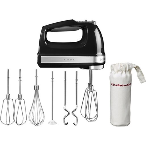 Mixer de mana KITCHENAID 5KHM9212EOB, 85W, 9 trepte viteza, negru lucios-argintiu Mixer de mana KITCHENAID 5KHM9212EOB, 85W, 9 trepte viteza, negru lucios-argintiu