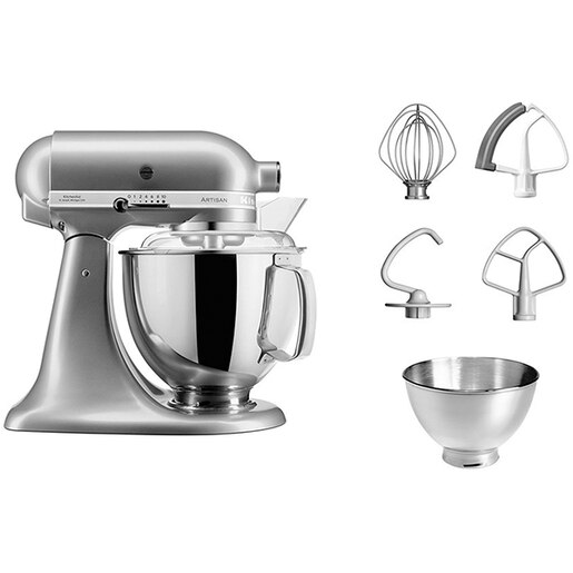 Mixer cu bol KITCHENAID Artisan model 175 5KSM175PSECU, 4.8l, 300W, 10 trepte viteza, argintiu inchis Mixer cu bol KITCHENAID Artisan model 175 5KSM175PSECU, 4.8l, 300W, 10 trepte viteza, argintiu inchis