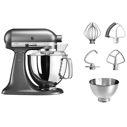 Mixer cu bol KITCHENAID Artisan Elegance 5KSM175PSEMS, 4.8l, 300W, 10 trepte viteza, argintiu Mixer cu bol KITCHENAID Artisan Elegance 5KSM175PSEMS, 4.8l, 300W, 10 trepte viteza, argintiu