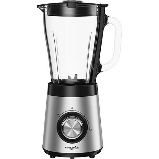 Blender MYRIA MY4432, 1.5l, 500W, 2 trepte viteza, argintiu-negru Blender MYRIA MY4432, 1.5l, 500W, 2 trepte viteza, argintiu-negru
