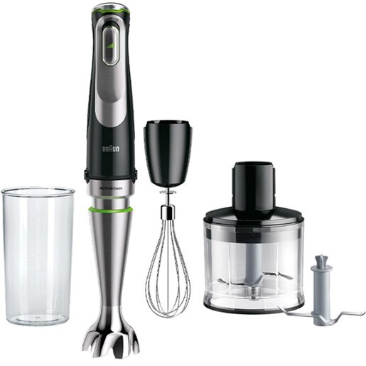Mixer vertical BRAUN MQ9135XI, 0.6l, 1200W, viteza variabila, argintiu-negru Mixer vertical BRAUN MQ9135XI, 0.6l, 1200W, viteza variabila, argintiu-negru