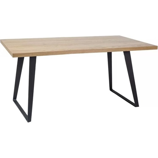 Masa bucatarie Falcon, 8 persoane, furnir stejar-negru, 150 x 90 cm Masa bucatarie Falcon, 8 persoane, furnir stejar-negru, 150 x 90 cm
