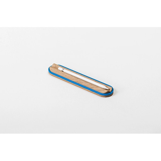 Suport instrumente de scris SPIN Ridge, lemn, albastru Suport instrumente de scris SPIN Ridge, lemn, albastru