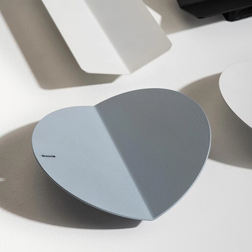 Suport accesorii birou SPIN Slide Circle, metal-lemn, Misty Grey Suport accesorii birou SPIN Slide Circle, metal-lemn, Misty Grey