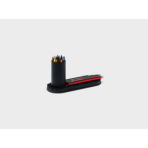Suport instrumente de scris SPIN Ridge, metal-lemn, negru Suport instrumente de scris SPIN Ridge, metal-lemn, negru