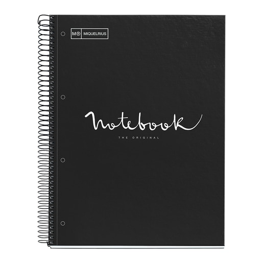 Caiet pentru scoala MIQUELRIUS, matematica, A4, 80 file, legatura spirala, negru Caiet pentru scoala MIQUELRIUS, matematica, A4, 80 file, legatura spirala, negru