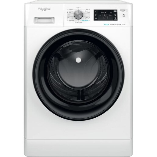 Masina de spalat rufe frontala WHIRLPOOL FFB 10469 BV EE, Steam, 6th Sense, 10 kg, 1400 rpm, Clasa A, alb Masina de spalat rufe frontala WHIRLPOOL FFB 10469 BV EE, Steam, 6th Sense, 10 kg, 1400 rpm, Clasa A, alb