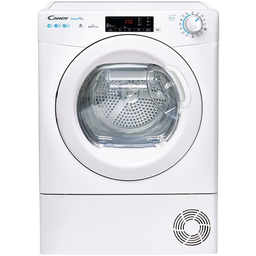 Uscator de rufe CANDY CSOE H10A2TE-S, Pompa de caldura, 10 kg, 14 programe, Clasa E, Wi-Fi, alb Uscator de rufe CANDY CSOE H10A2TE-S, Pompa de caldura, 10 kg, 14 programe, Clasa E, Wi-Fi, alb