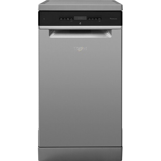 Masina de spalat vase independenta WHIRLPOOL WSFO3T1256PCX, 6th sense, 10 seturi, 8 programe, 45 cm, Clasa E, inox Masina de spalat vase independenta WHIRLPOOL WSFO3T1256PCX, 6th sense, 10 seturi, 8 programe, 45 cm, Clasa E, inox
