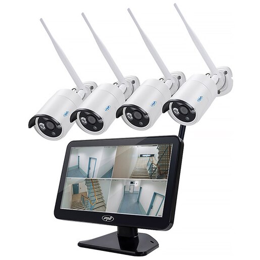 Kit supraveghere video PNI HSWIFI650, 4 camere Full HD, 4 canale, negru Kit supraveghere video PNI HSWIFI650, 4 camere Full HD, 4 canale, negru