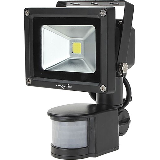 Proiector LED cu senzor de miscare MYRIA MY2240, 10W, 400 lumeni, negru Proiector LED cu senzor de miscare MYRIA MY2240, 10W, 400 lumeni, negru