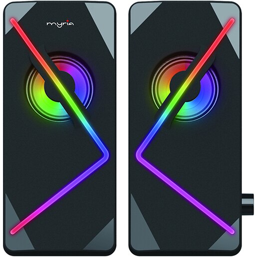 Boxe MYRIA MY8066, RGB, 2.0, 6W, negru Boxe MYRIA MY8066, RGB, 2.0, 6W, negru