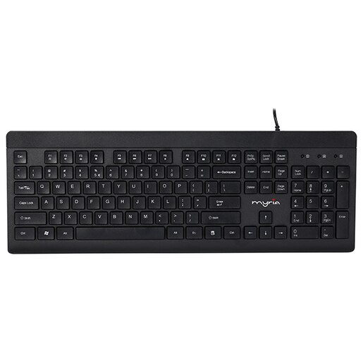 Tastatura cu fir MYRIA MY8518, USB, negru Tastatura cu fir MYRIA MY8518, USB, negru